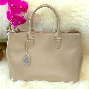 Ralph Lauren Newbury Large Double Zip Satchel
